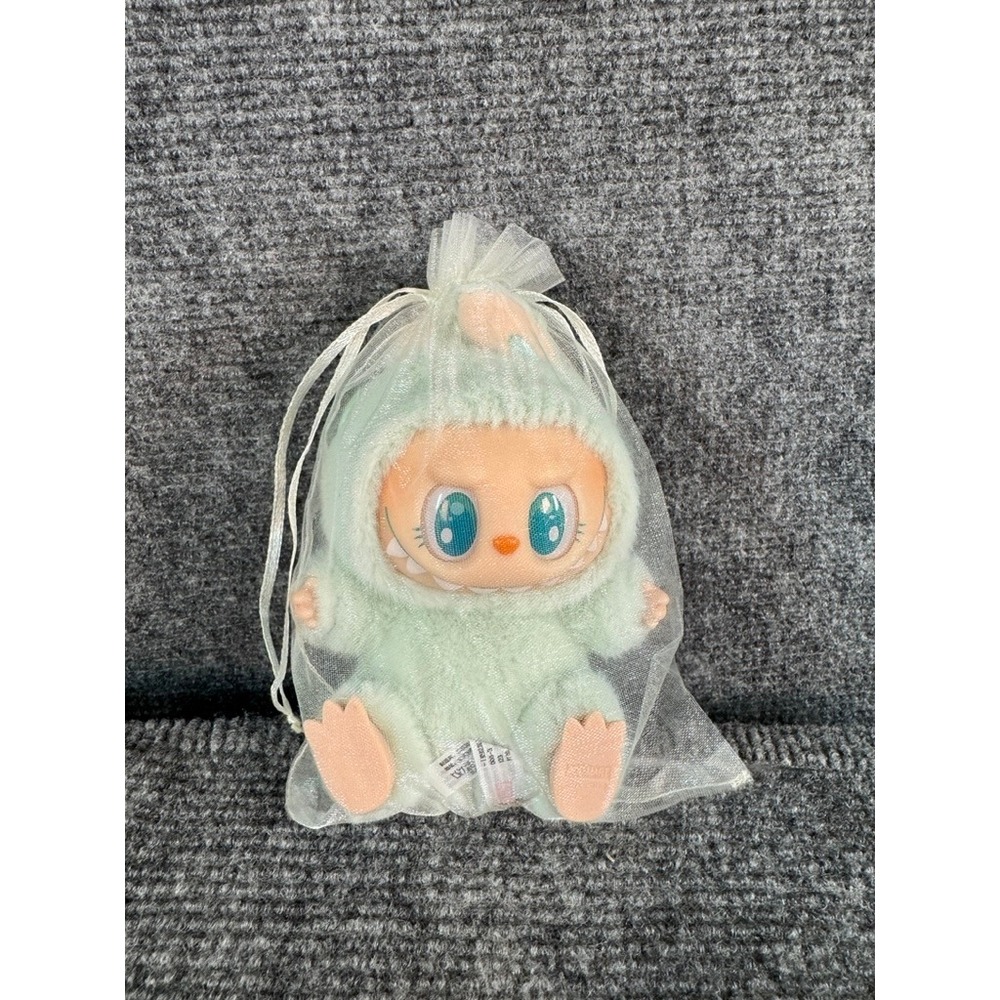Pop Mart The Monsters Labubu Plush Doll Mint Green Monster Costume Figure